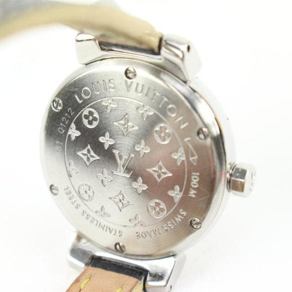 Louis Vuitton Triple Coiled Q1212 Tambour Watch 28mm Quartz 25lv37s - Picture 2 of 12